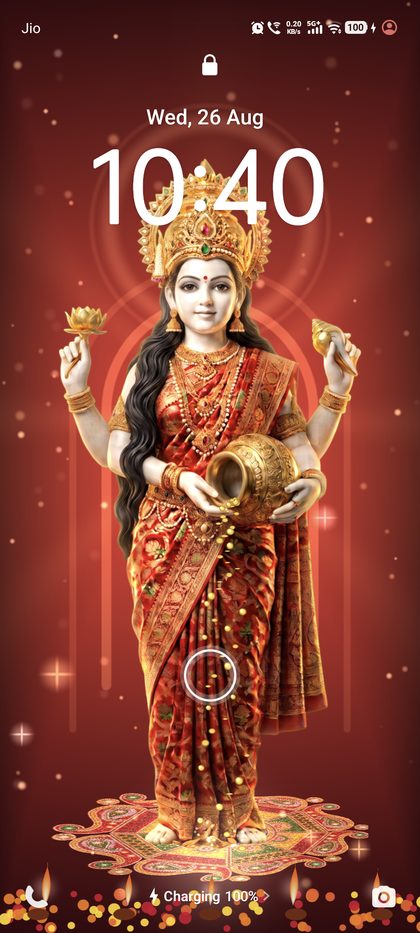 Goddess Lakshmi scene