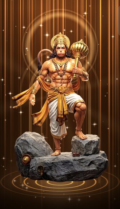 Hanuman Ji in the Glitter scene
